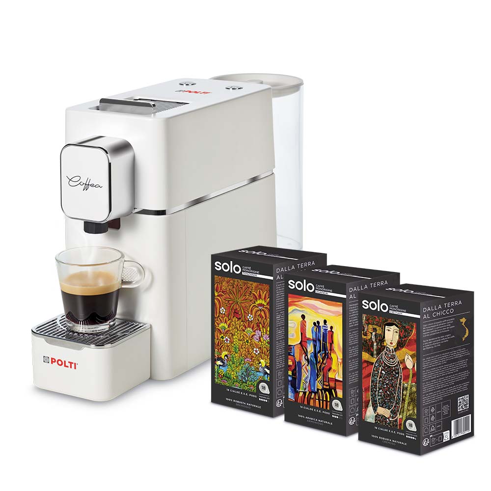 Polti Coffea S15 con Kit  degustación 54 cápsulas E.S.E.