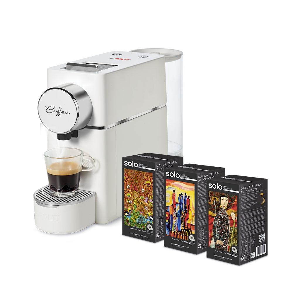 Polti Coffea S18 con Kit degustación 54 cápsulas E.S.E.